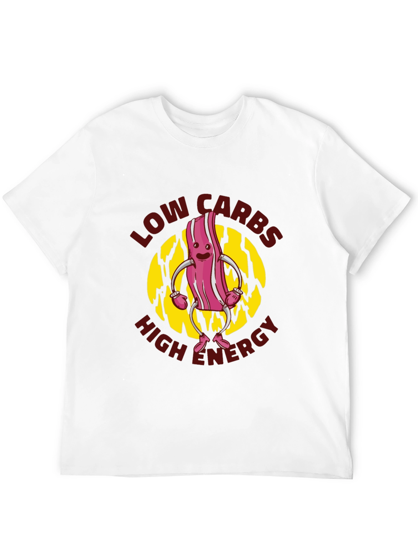 Low Carbs High Energy Black T-Shirt