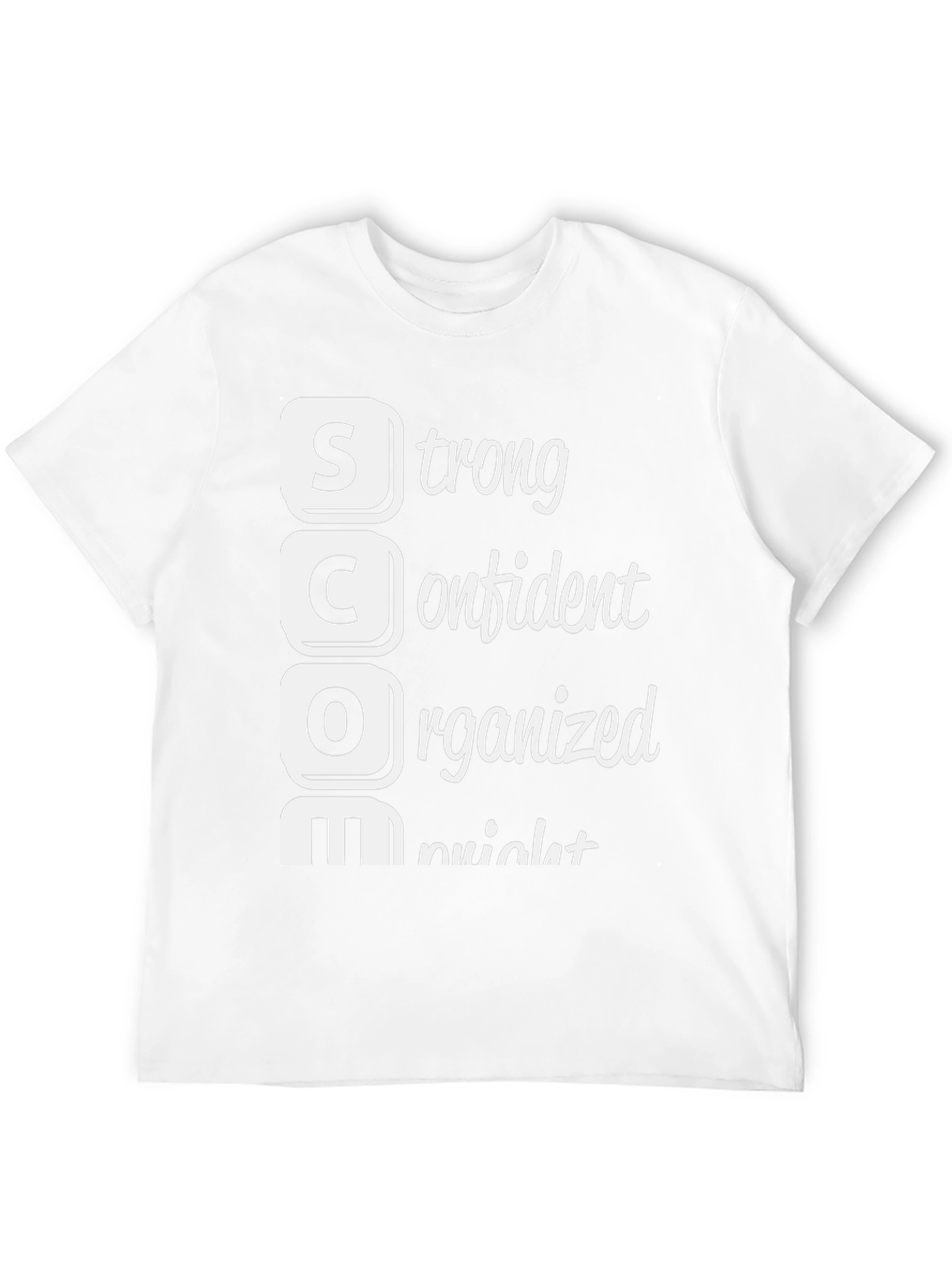 S.C.O.M. T-Shirt - Strong Confident Organized Mindset