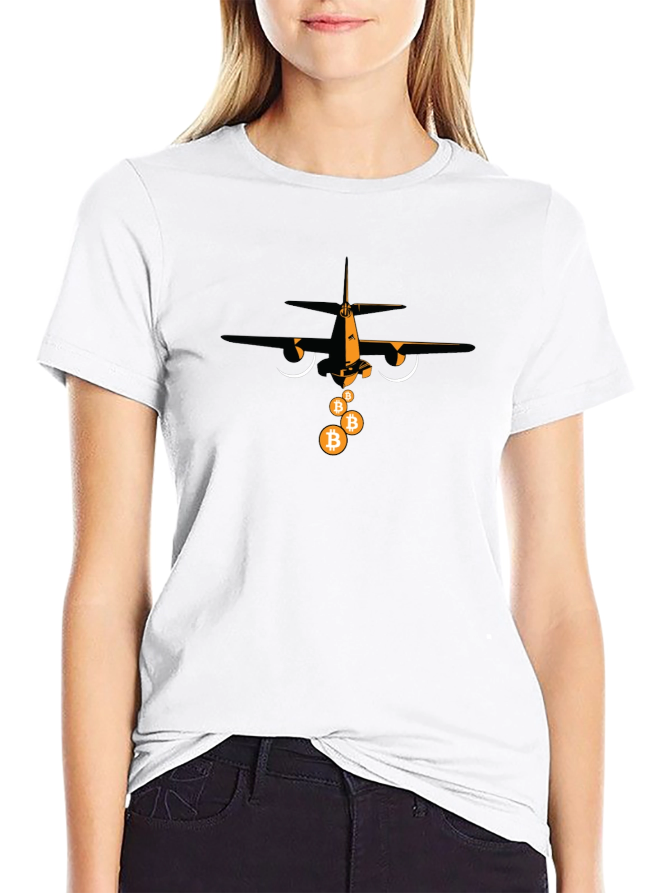 Bitcoin Bomber T-Shirt - Crypto Currency Tee