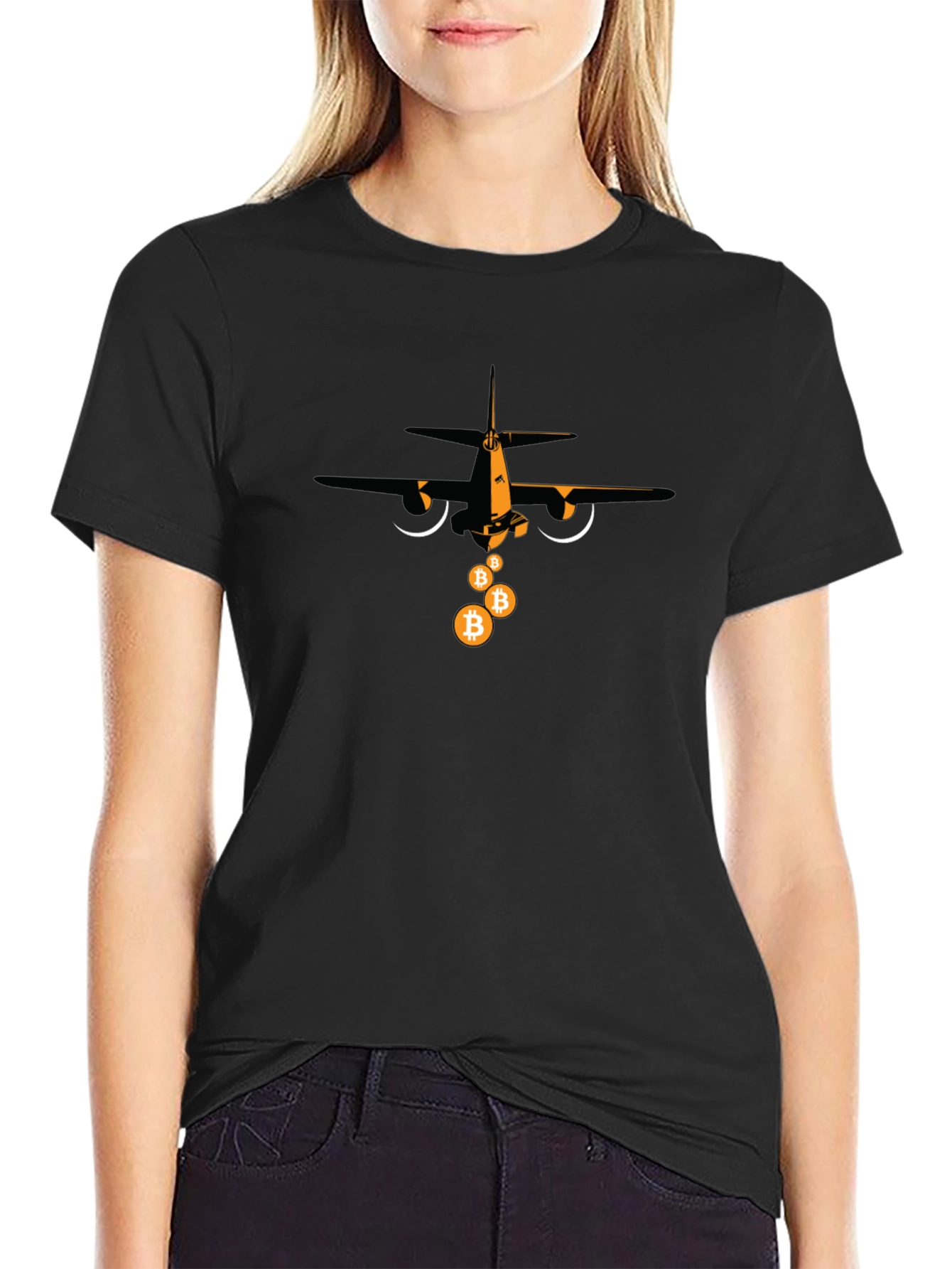 Bitcoin Bomber T-Shirt - Crypto Currency Tee