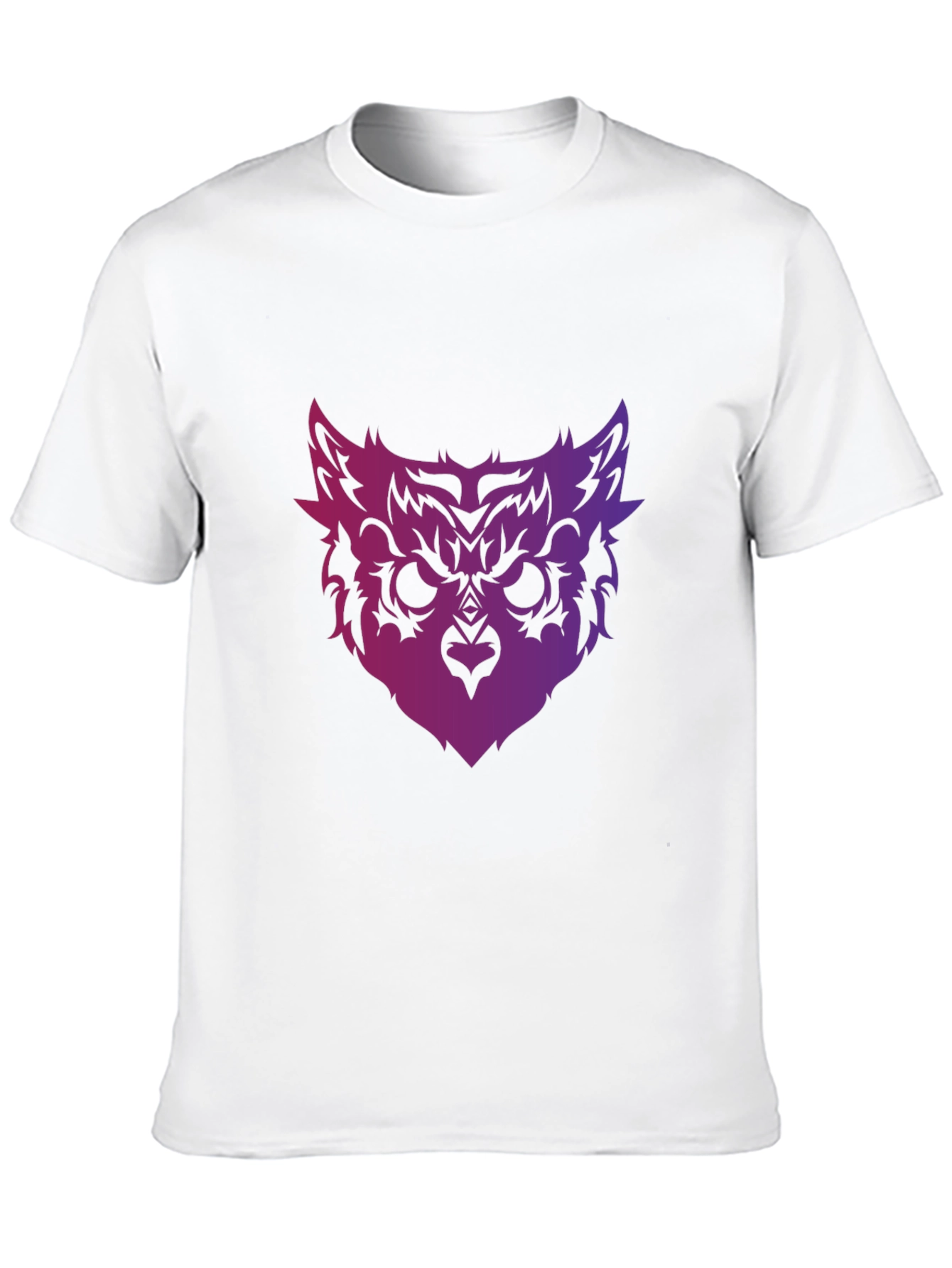Owl Face Graphic Tee - Mens Black T-Shirt