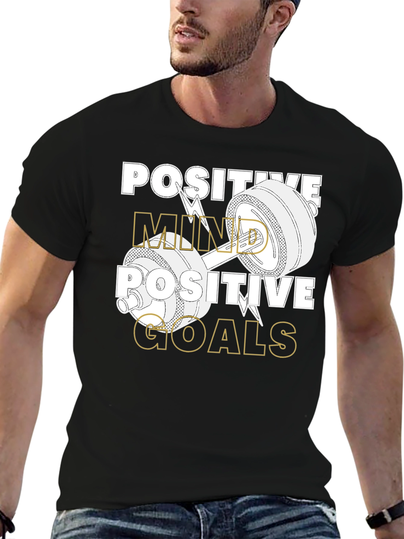Positive Mind Goals Graphic T-Shirt