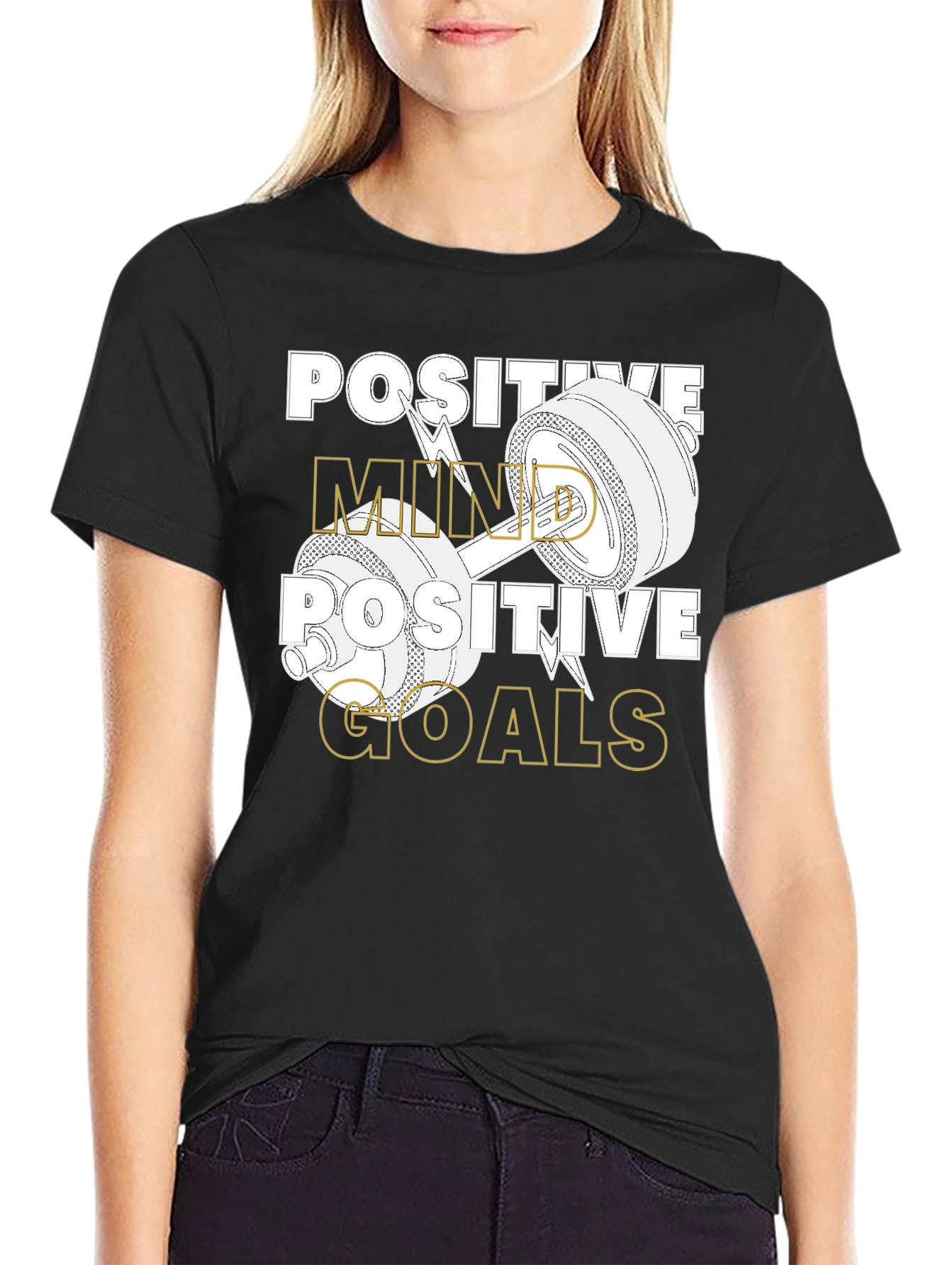 Positive Mind Goals Graphic T-Shirt