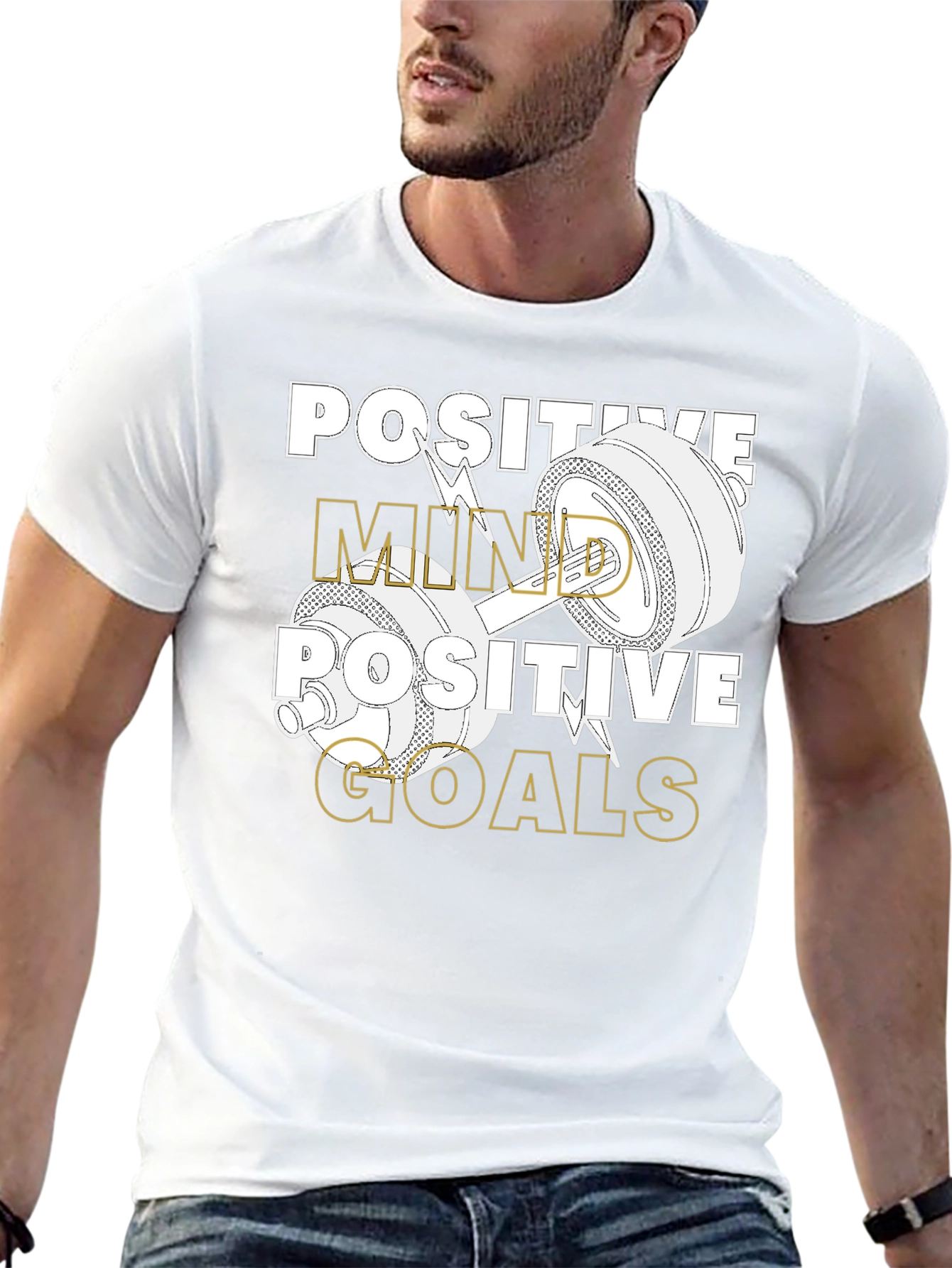 Positive Mind Goals Graphic T-Shirt