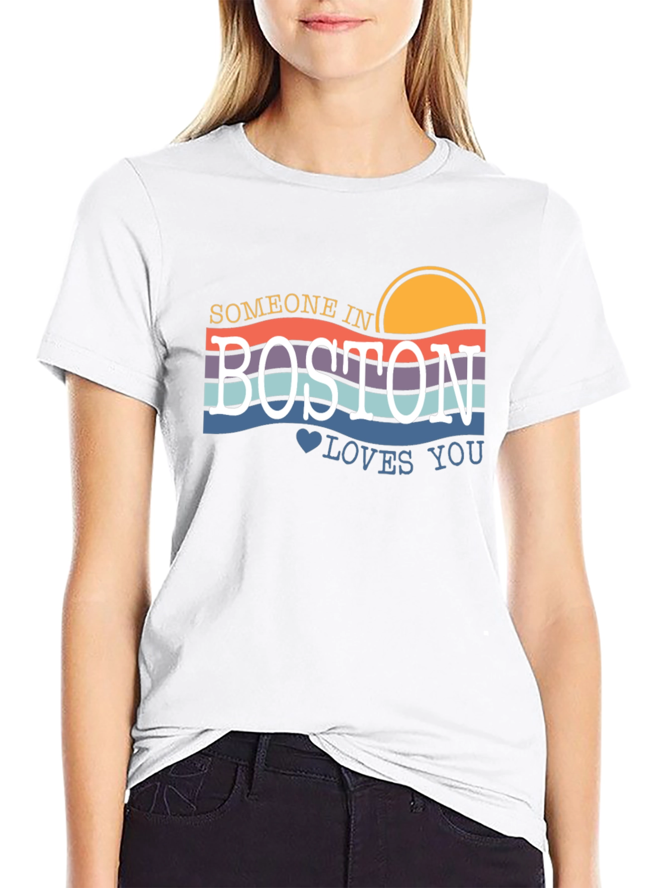 Someone in Boston Loves You Graphic Tee