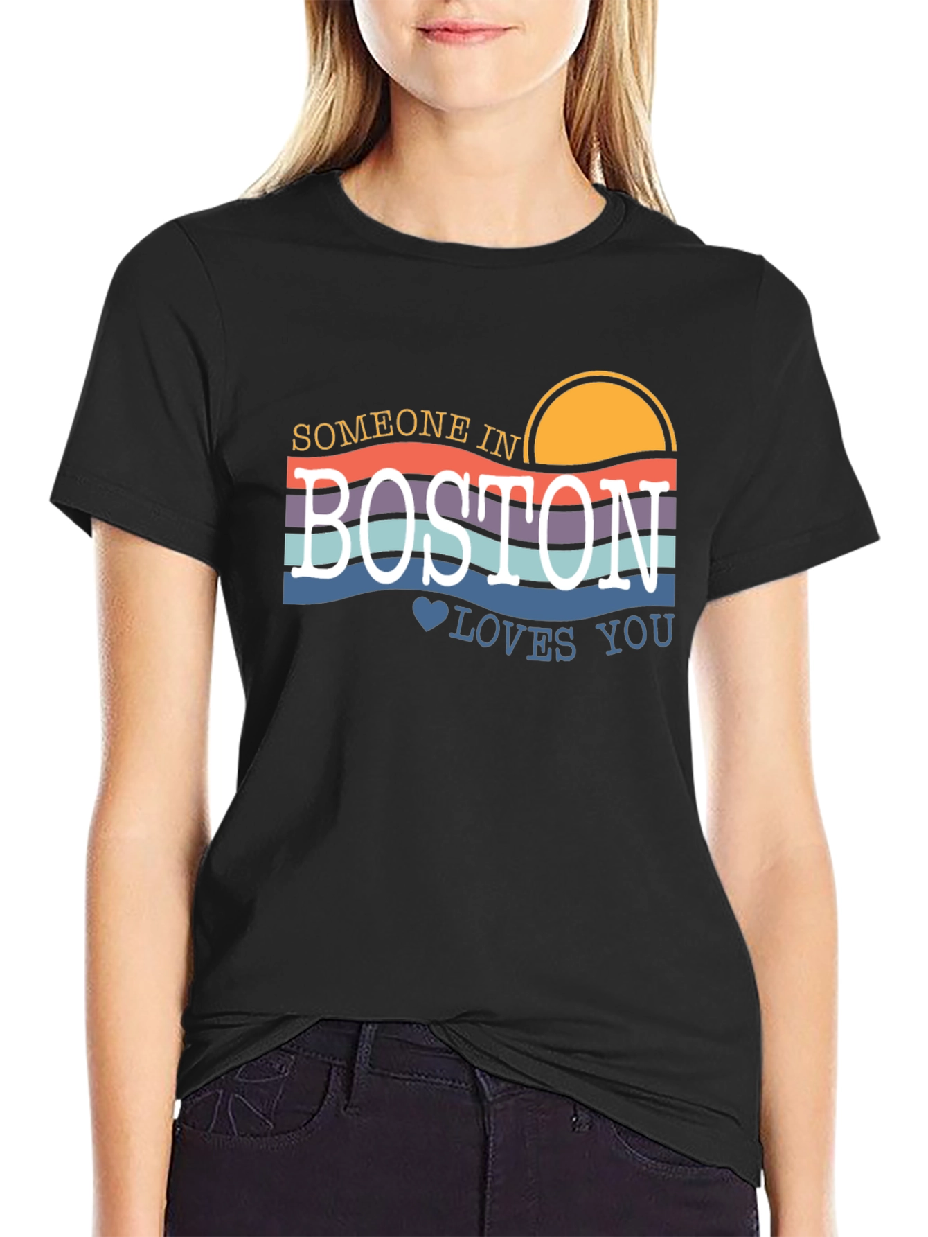 Someone in Boston Loves You Graphic Tee