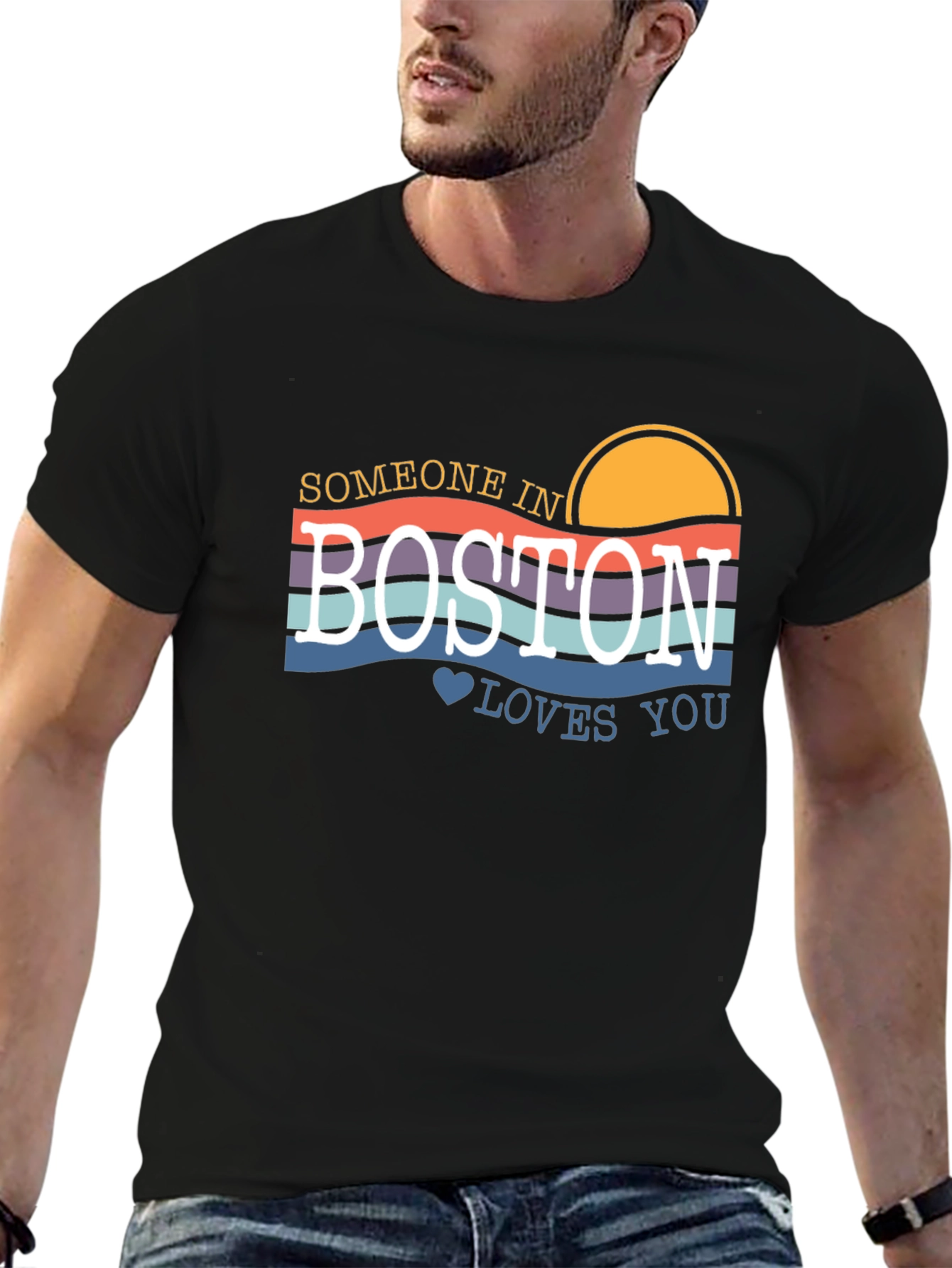 Someone in Boston Loves You Graphic Tee