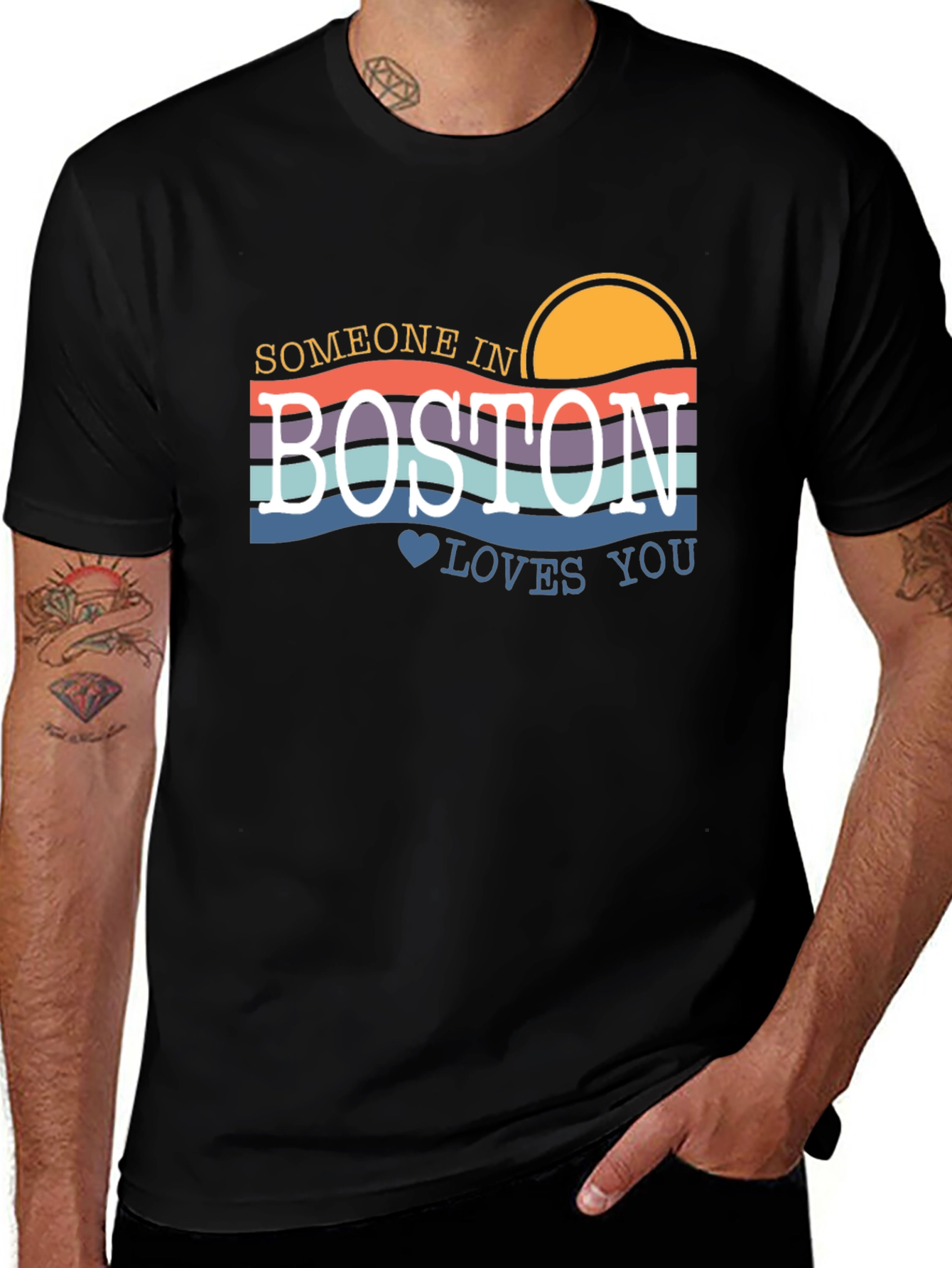 Someone in Boston Loves You Graphic Tee