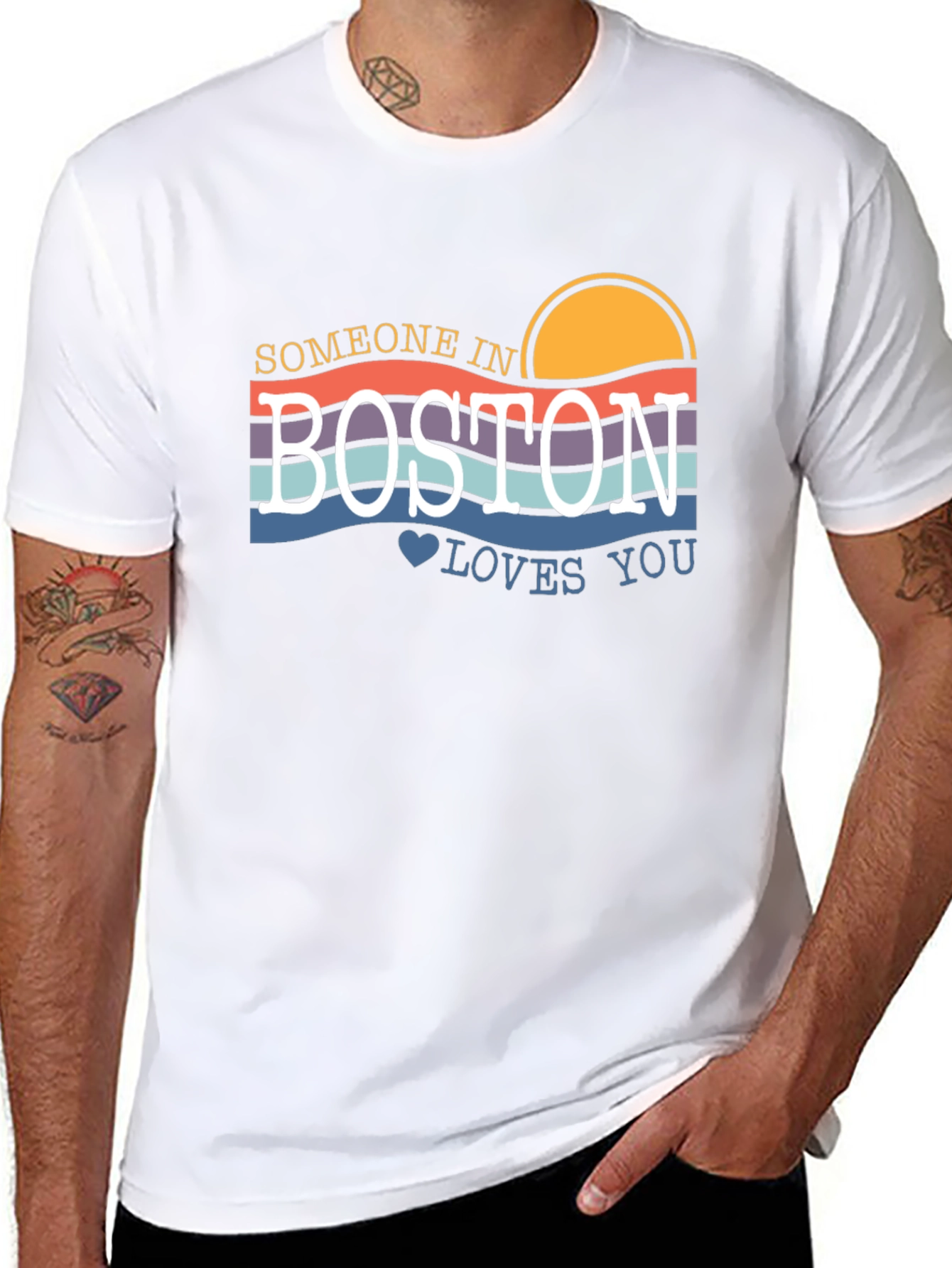 Someone in Boston Loves You Graphic Tee
