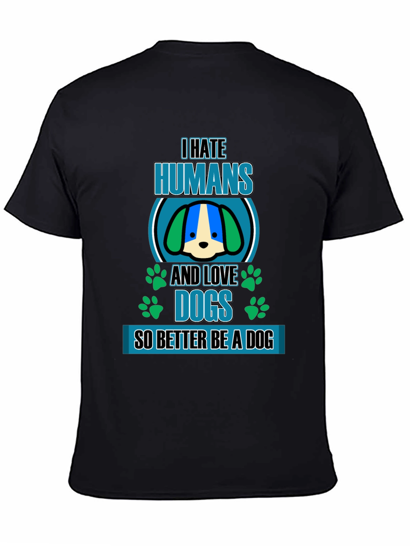 I Hate Humans And Love Dogs Graphic Tee