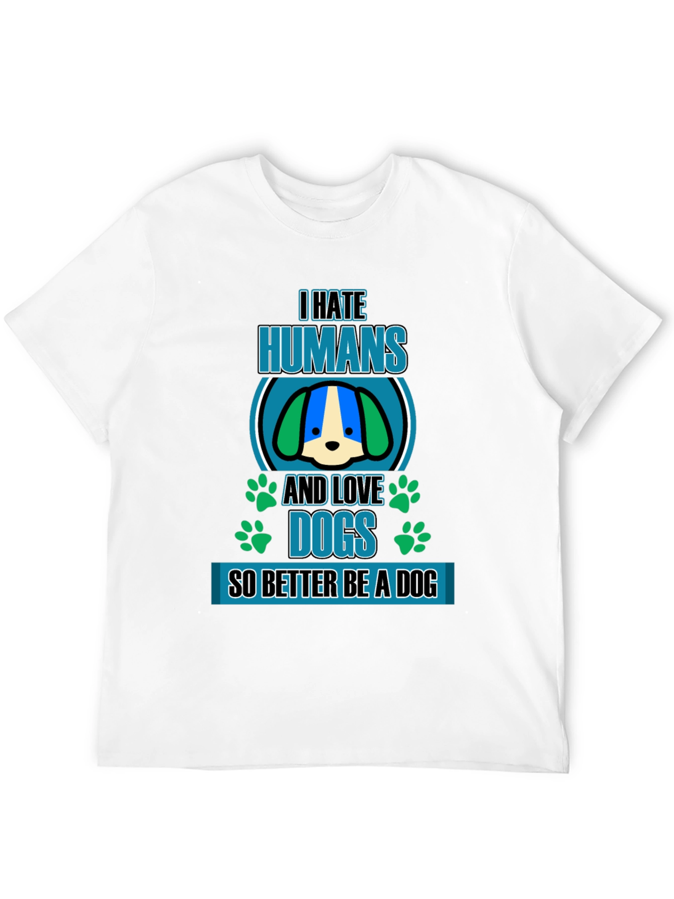 I Hate Humans And Love Dogs Graphic Tee