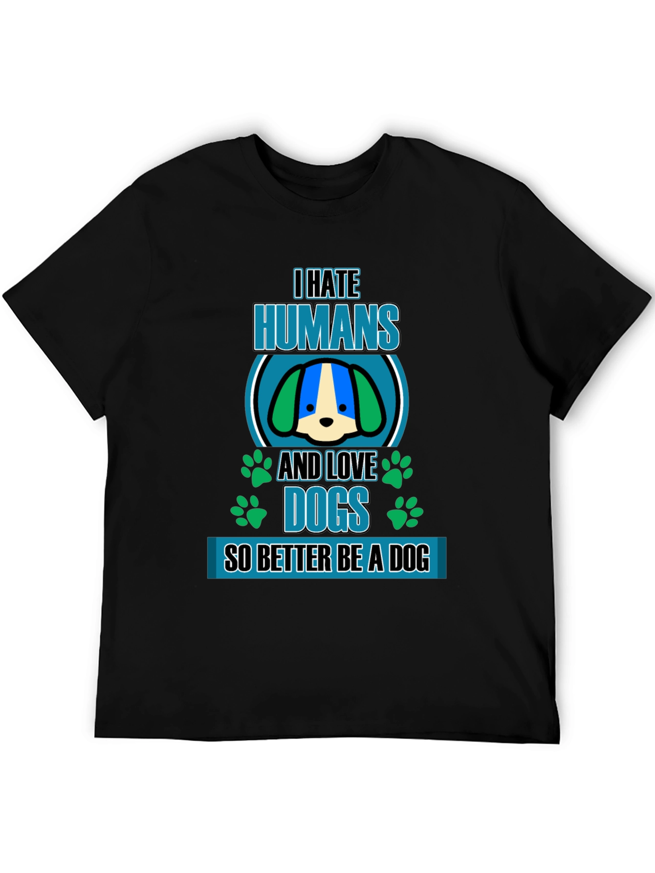 I Hate Humans And Love Dogs Graphic Tee