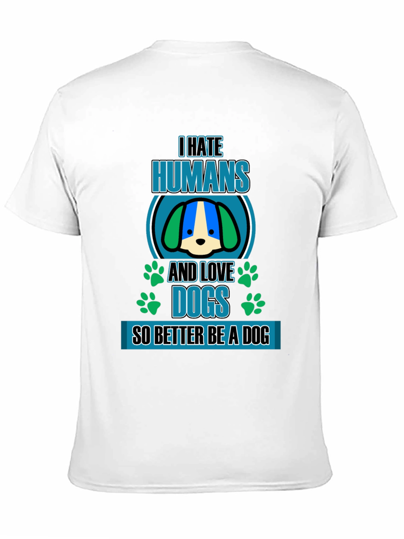 I Hate Humans And Love Dogs Graphic Tee
