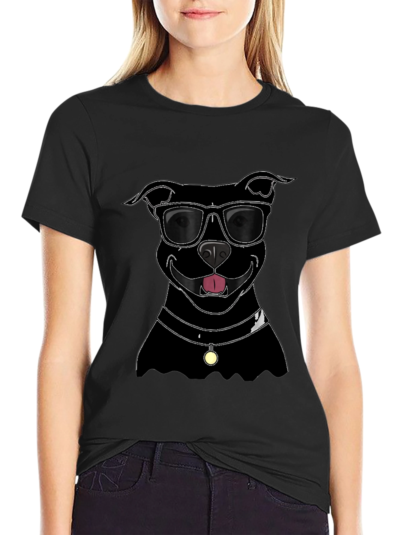 Cool Pitbull Sunglasses T-Shirt – Stylish Dog Lover Tee