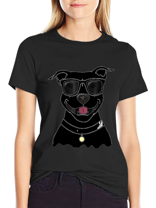 Cool Pitbull Sunglasses T-Shirt – Stylish Dog Lover Tee