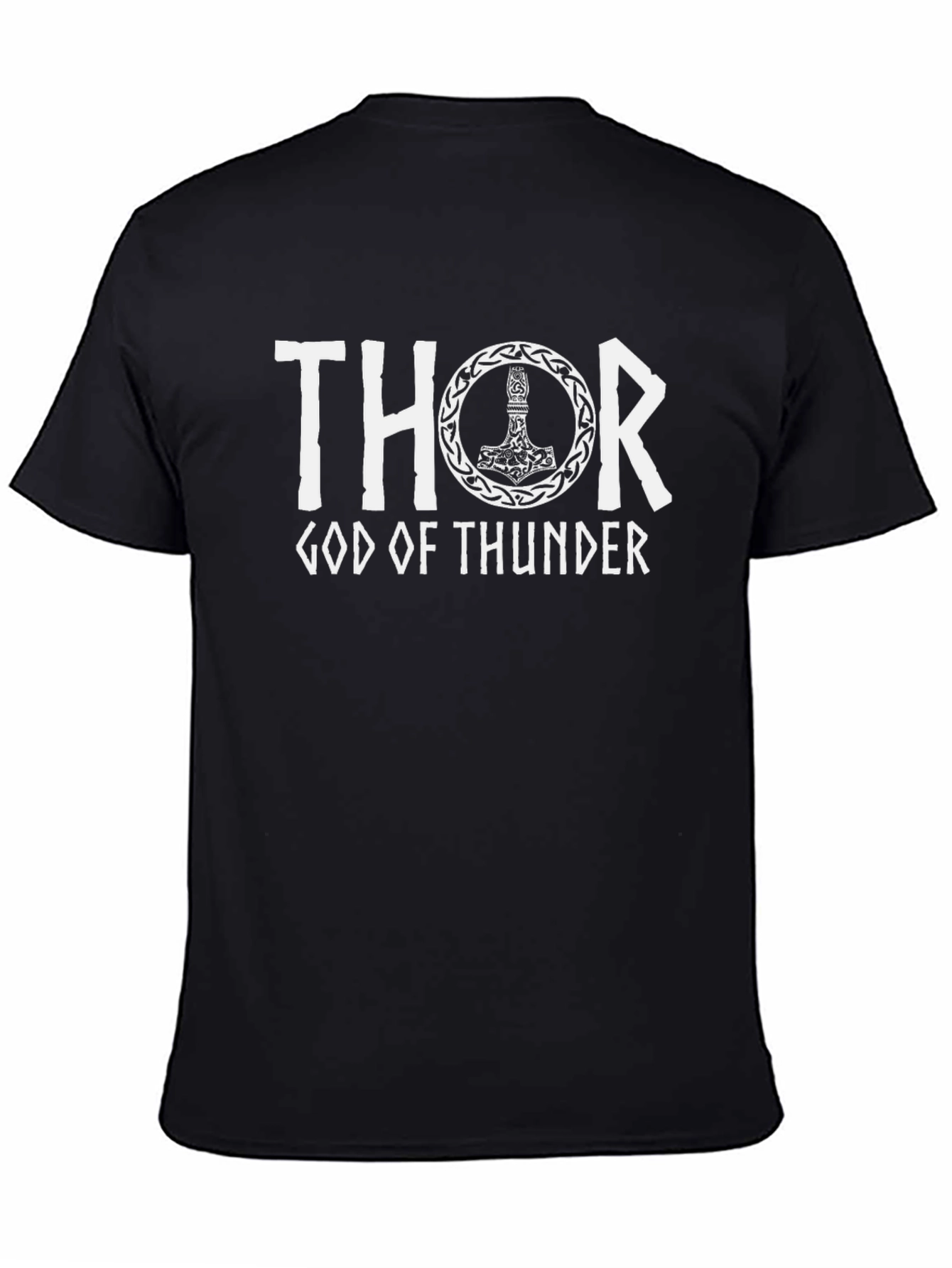 Thor God of Thunder Graphic Tee - Black
