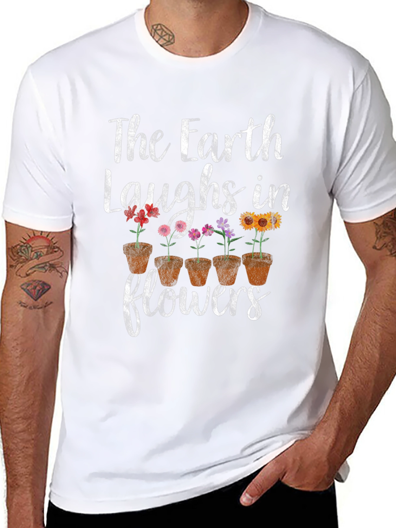 Earth Laughs in Flowers Graphic Tee