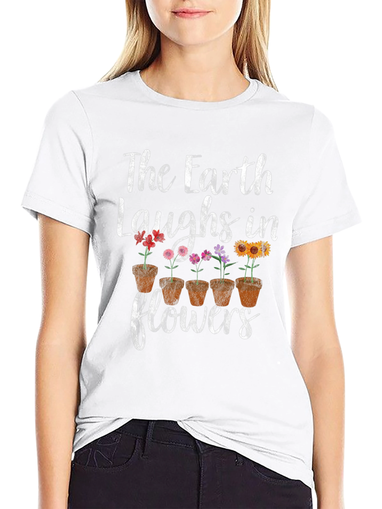 Earth Laughs in Flowers Graphic Tee