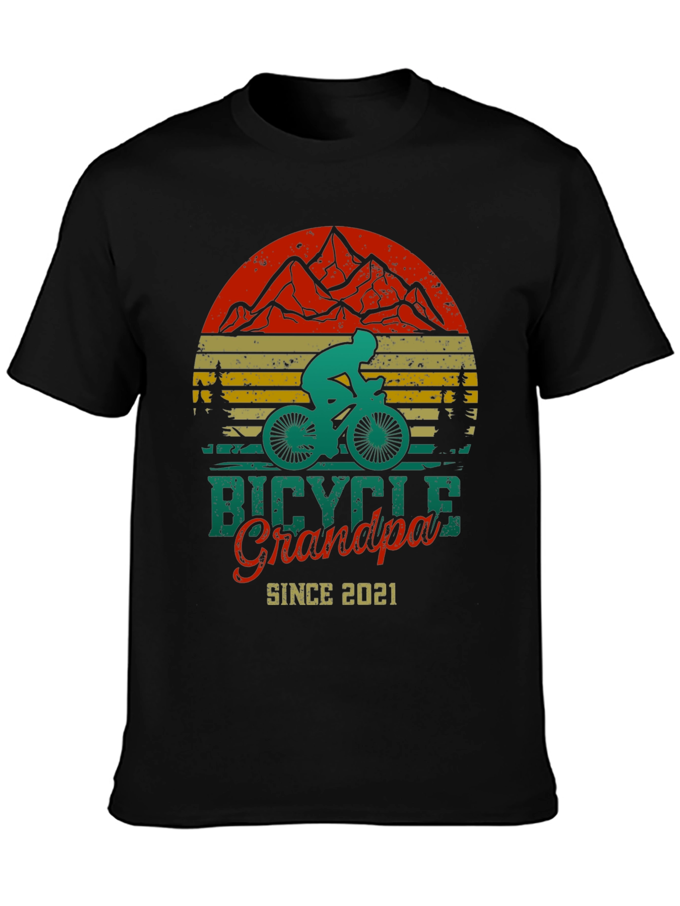 Bicycle Grandpa Since 2021 T-Shirt