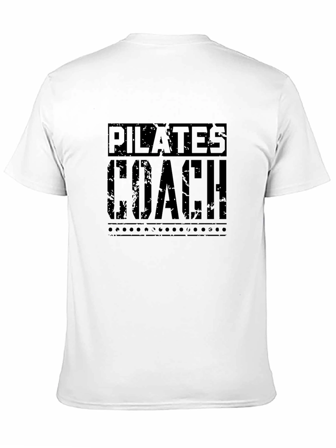Pilates Coach Graphic Tee - Black Cotton
