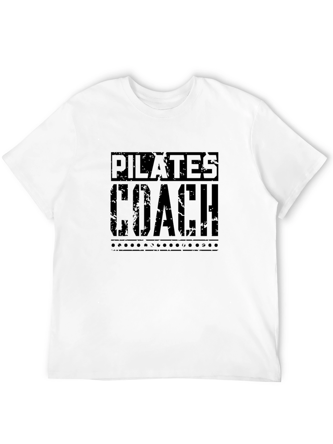 Pilates Coach Graphic Tee - Black Cotton