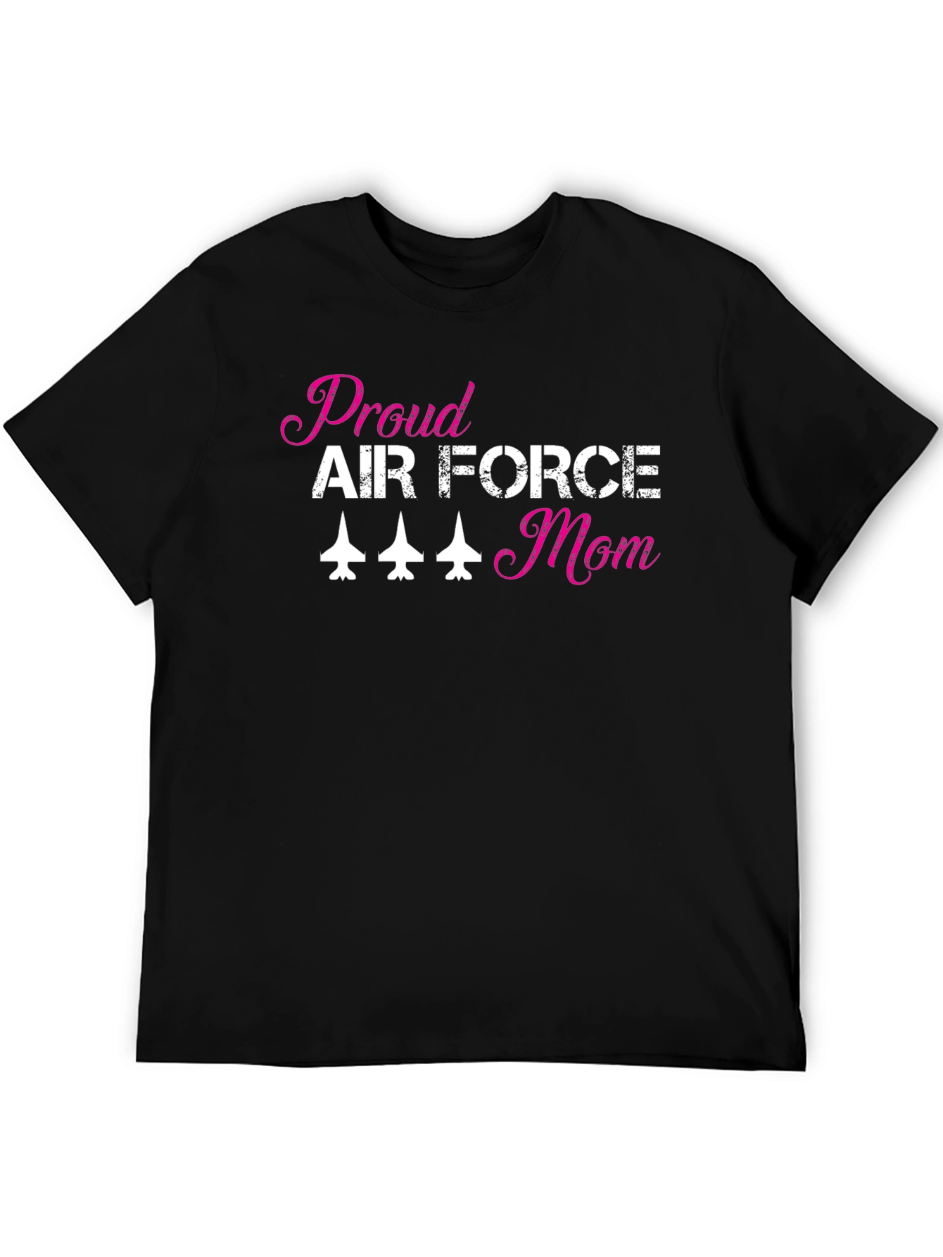 Proud Air Force Mom T-Shirt Black