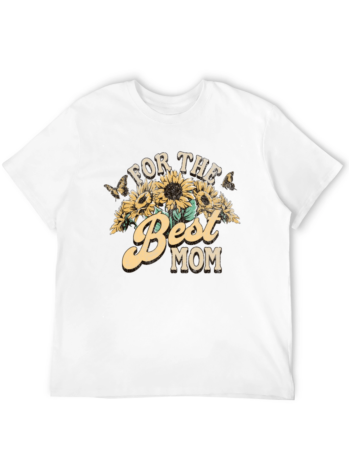 For the Best Mom Sunflower Graphic Tee