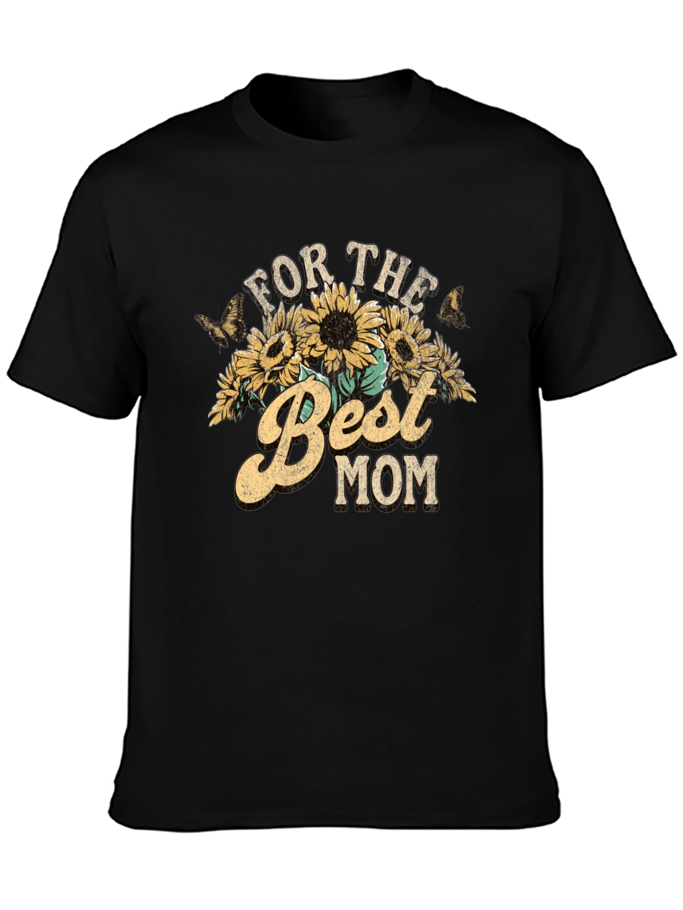 For the Best Mom Sunflower Graphic Tee