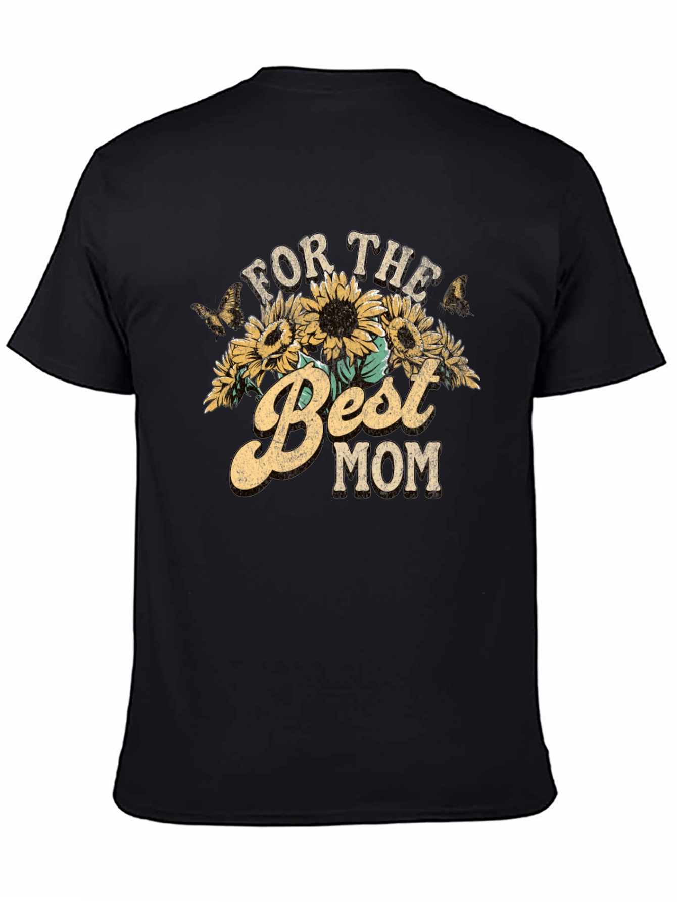 For the Best Mom Sunflower Graphic Tee