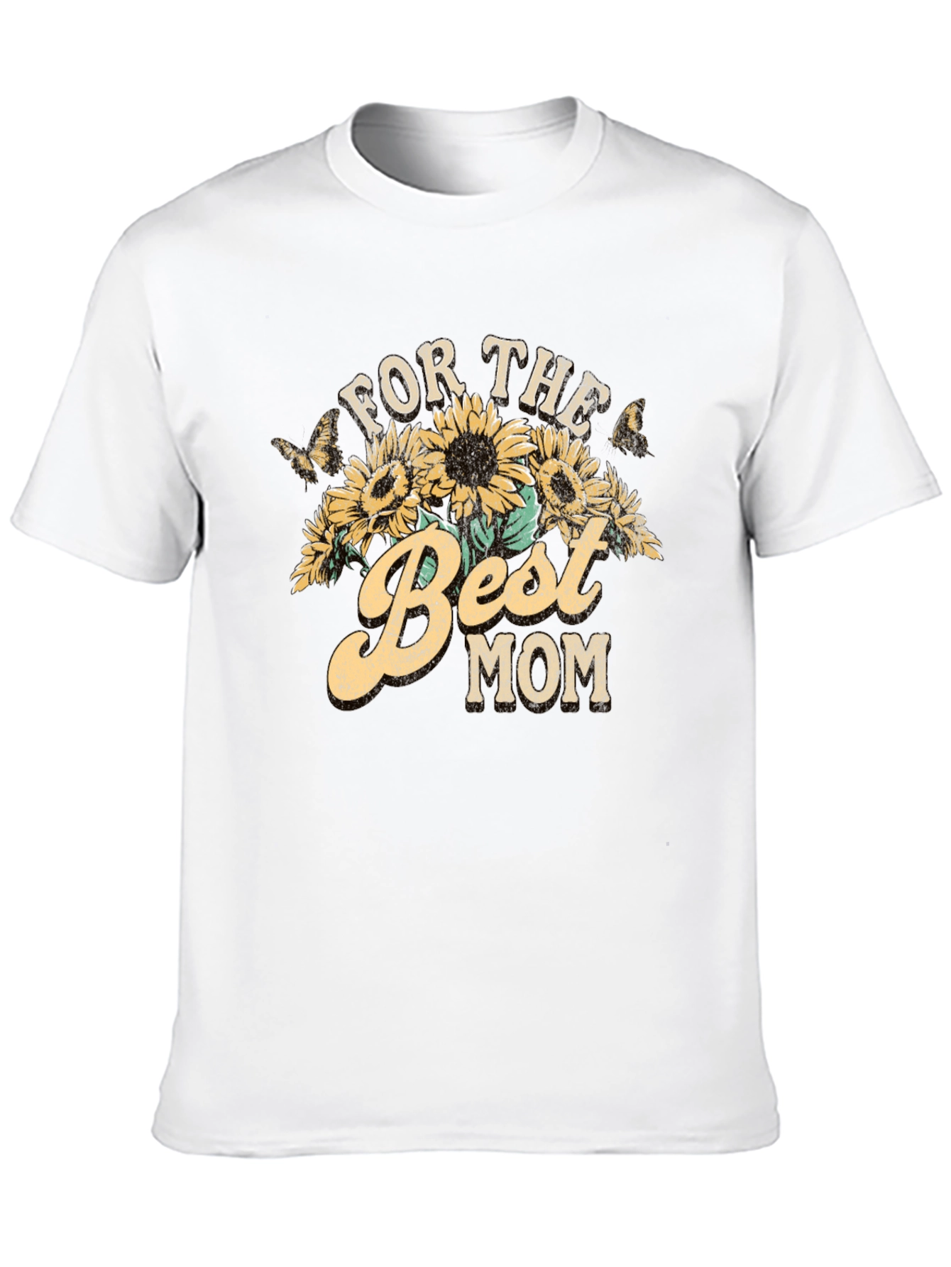 For the Best Mom Sunflower Graphic Tee