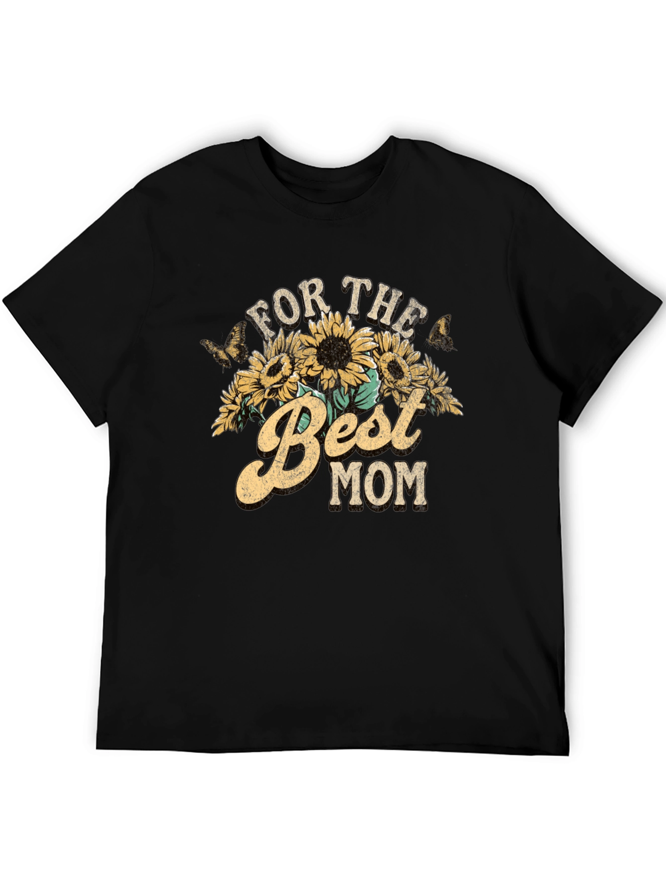 For the Best Mom Sunflower Graphic Tee