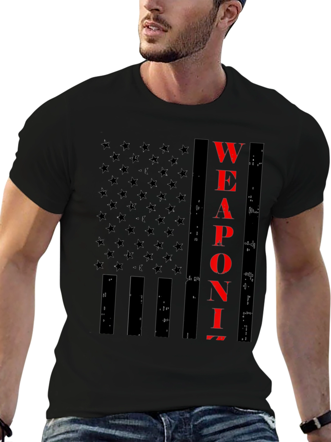 Weaponize Flag Graphic T-Shirt - Black