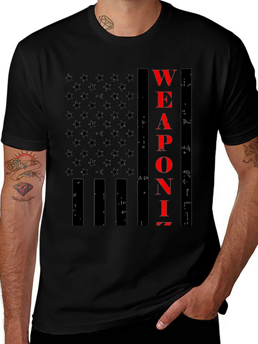 Weaponize Flag Graphic T-Shirt - Black