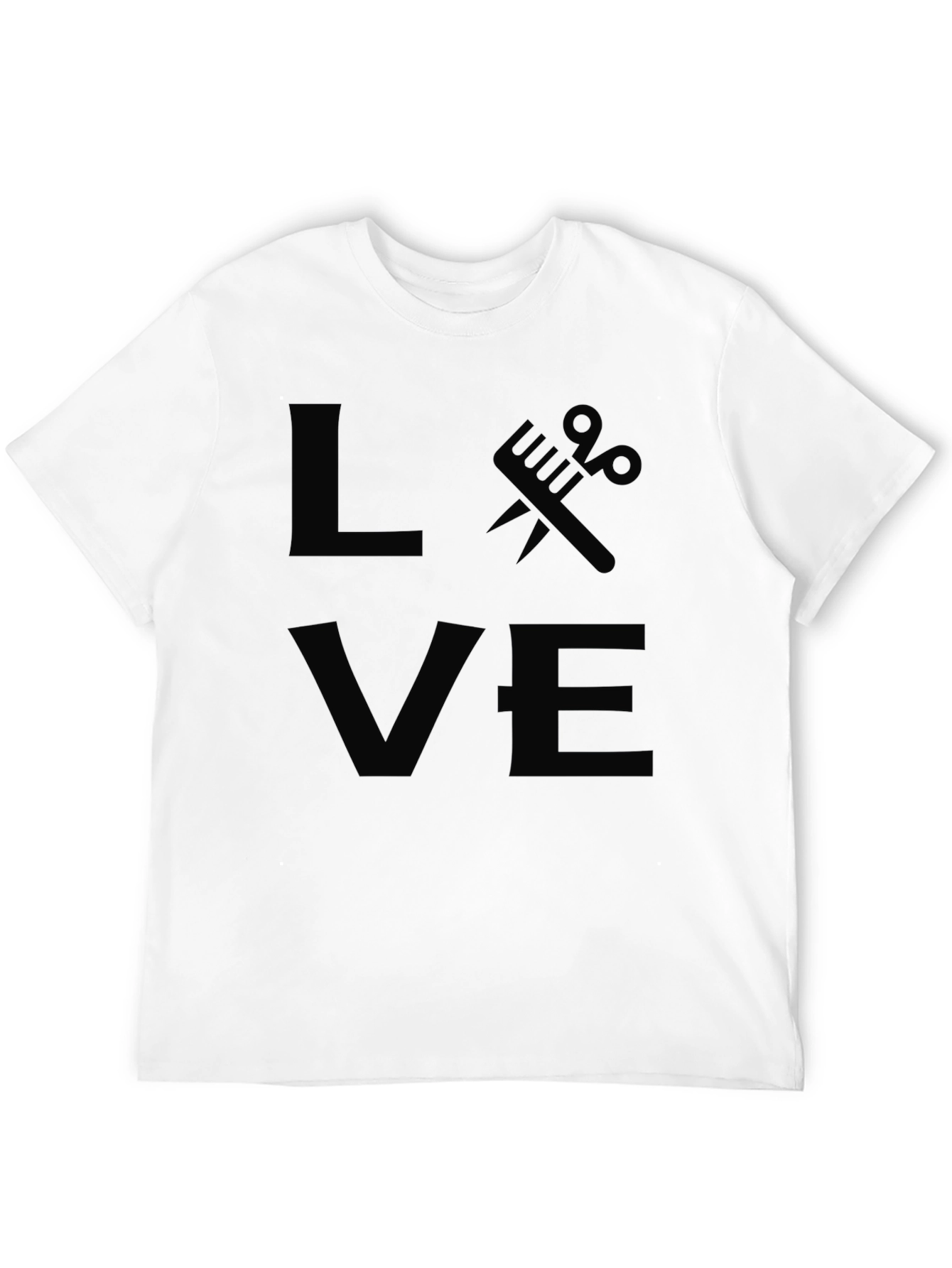 Love Barber Stylist Black T-Shirt