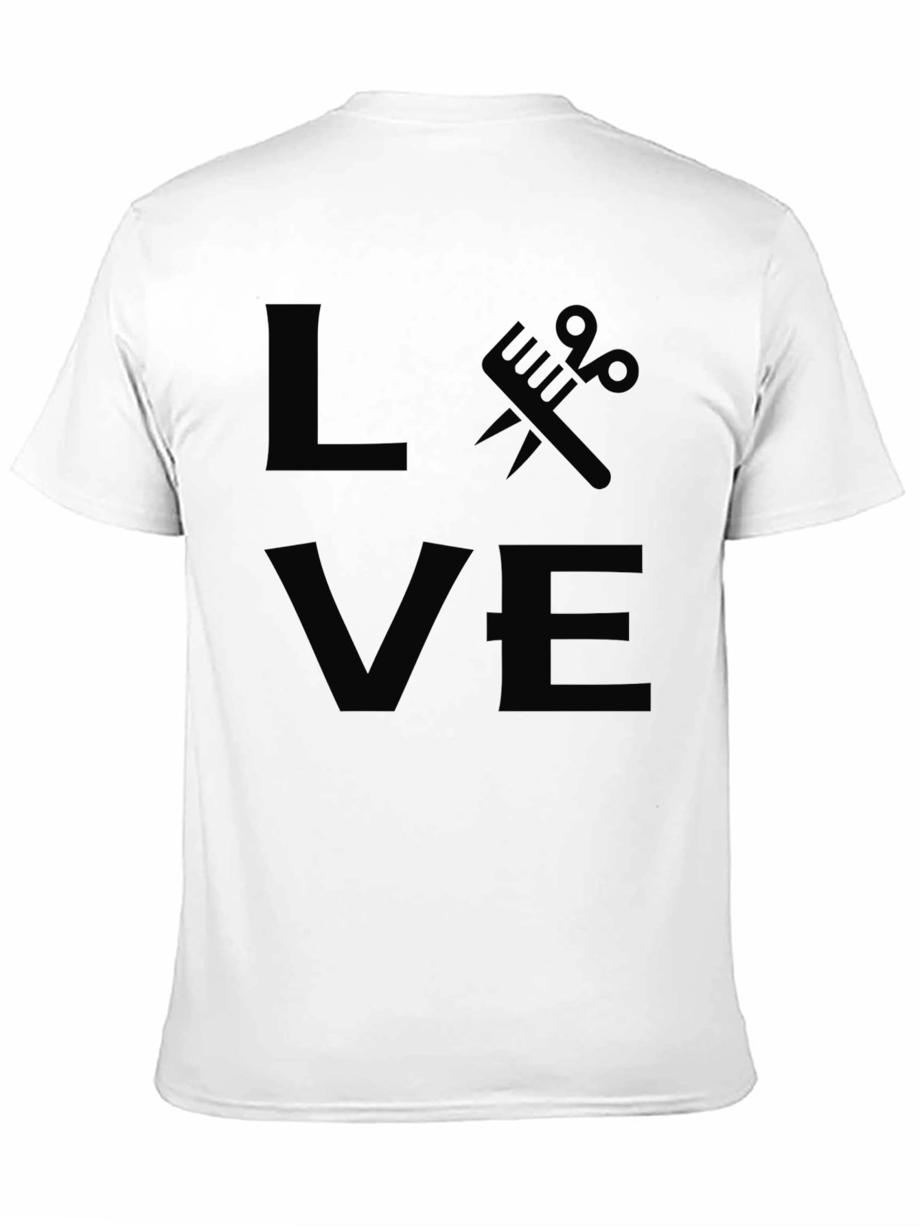 Love Barber Stylist Black T-Shirt