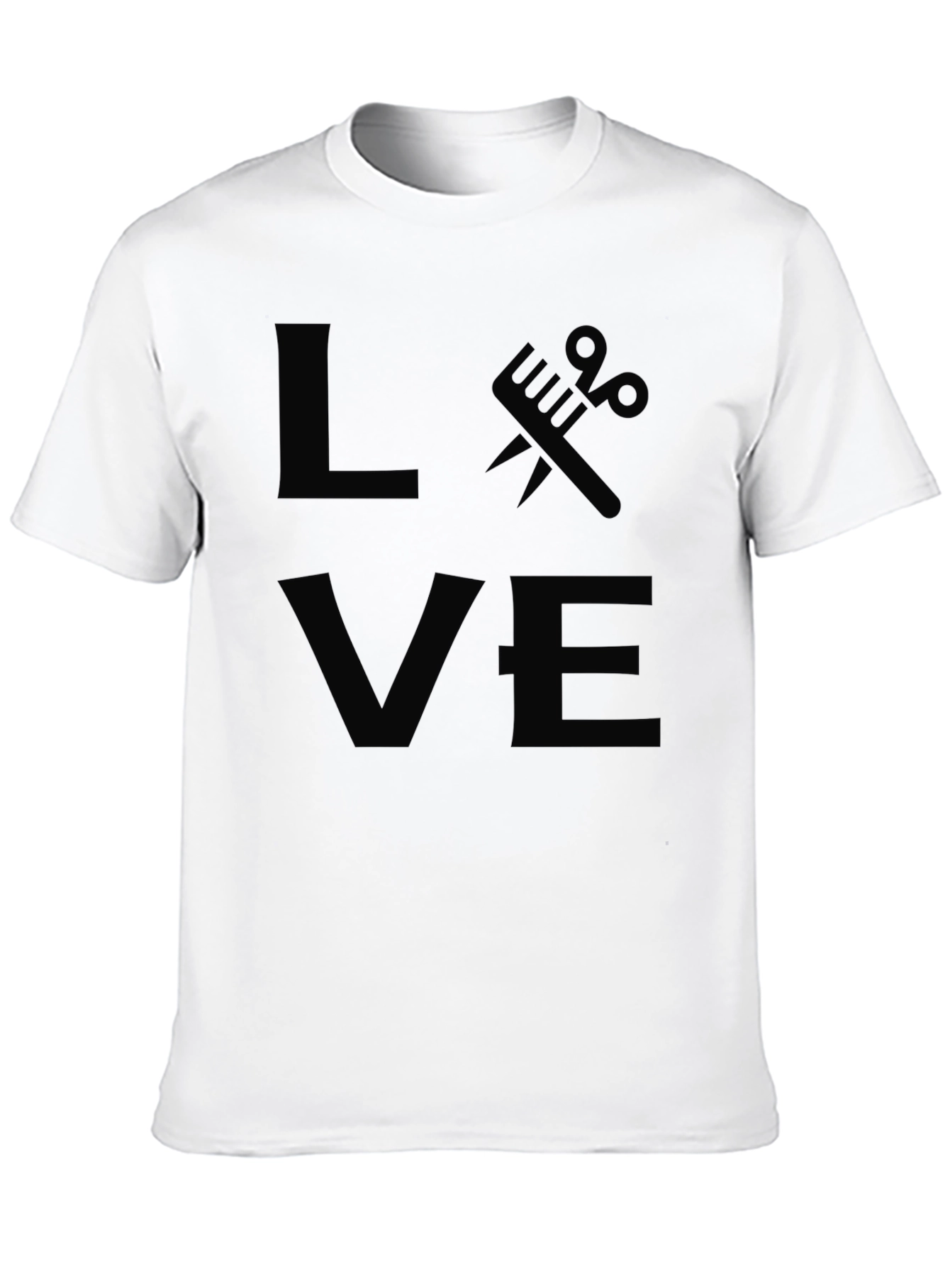 Love Barber Stylist Black T-Shirt