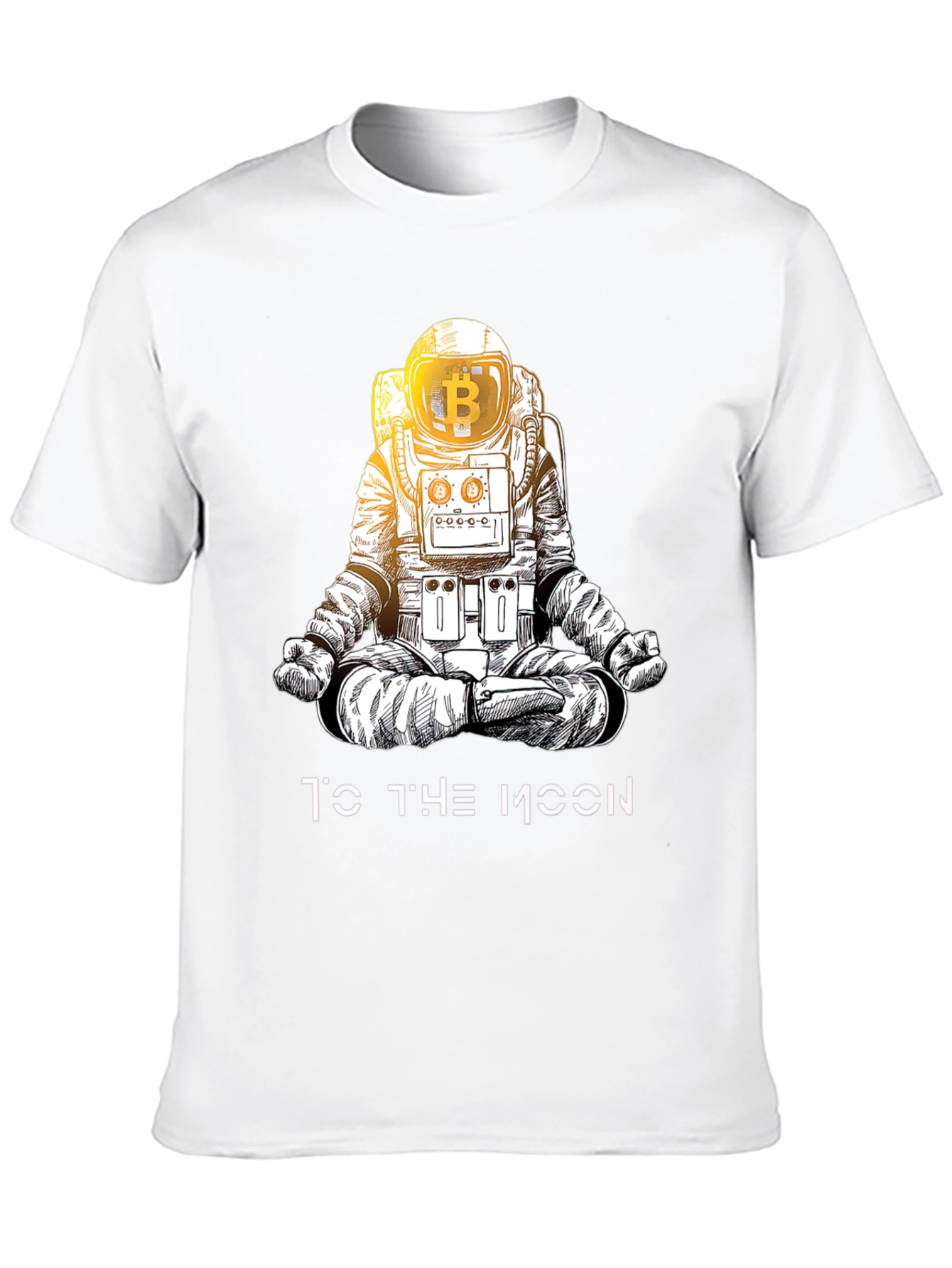 Bitcoin Astronaut Black T-Shirt - To The Moon!