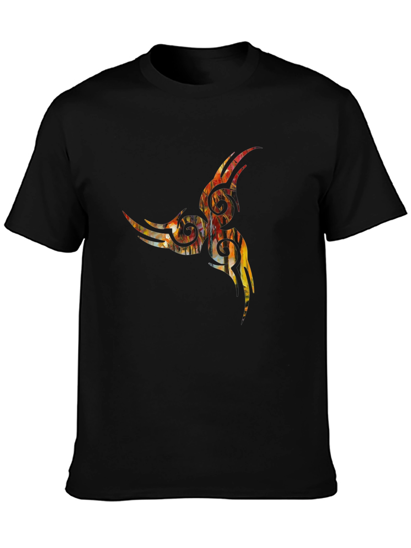 Tribal Art Black T-Shirt