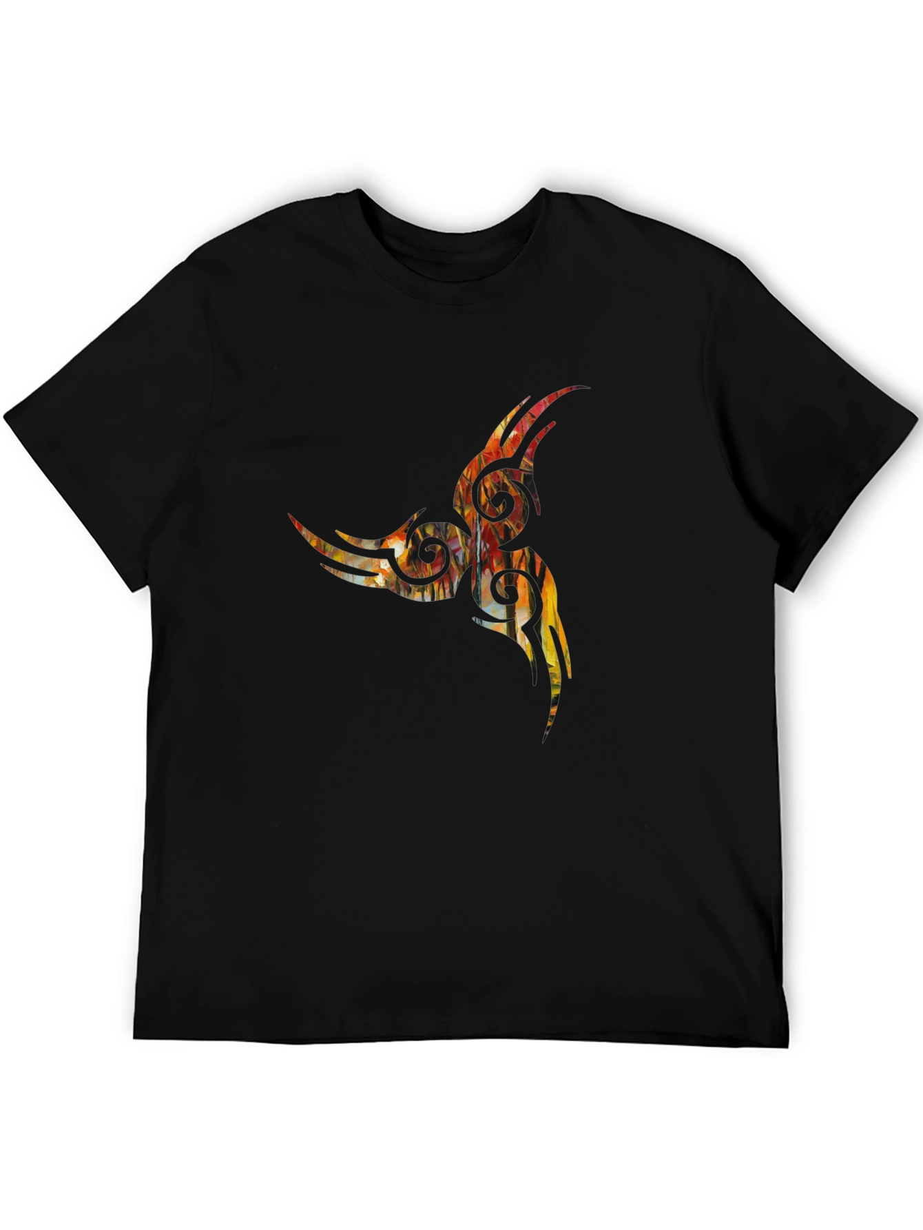 Tribal Art Black T-Shirt