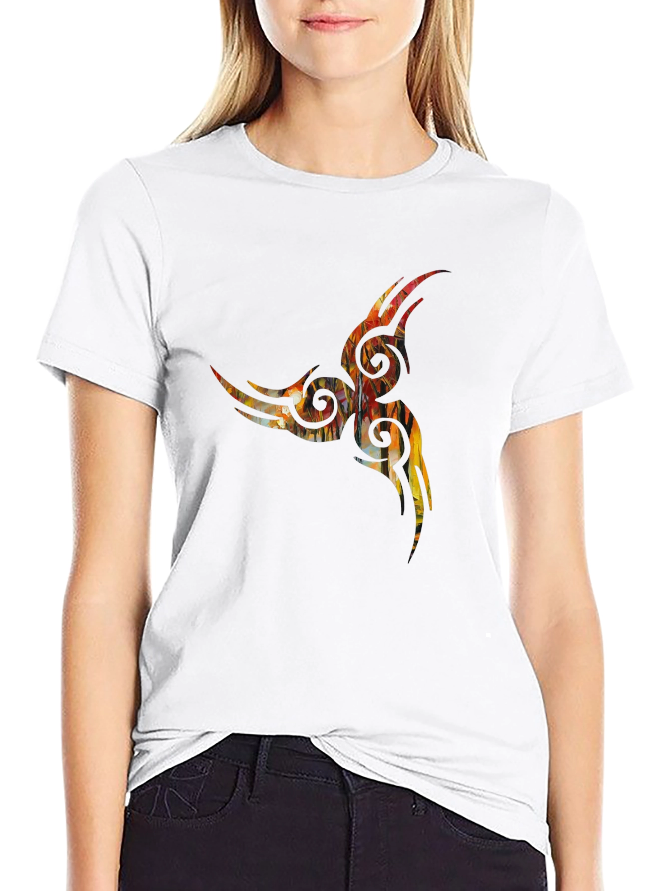 Tribal Art Black T-Shirt