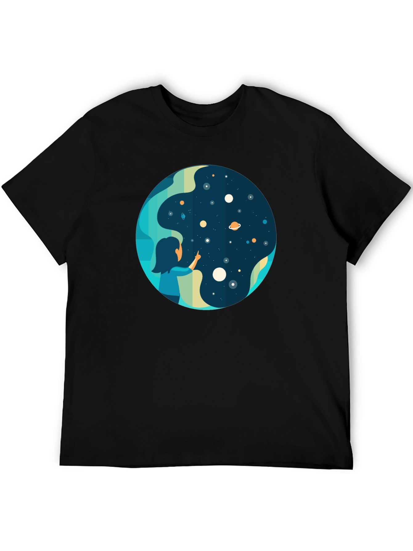Cosmic Dreamer Black T-Shirt
