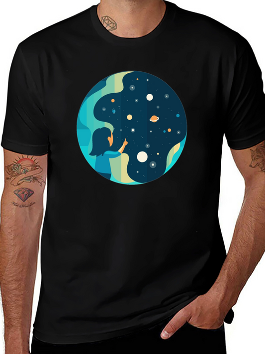 Cosmic Dreamer Black T-Shirt