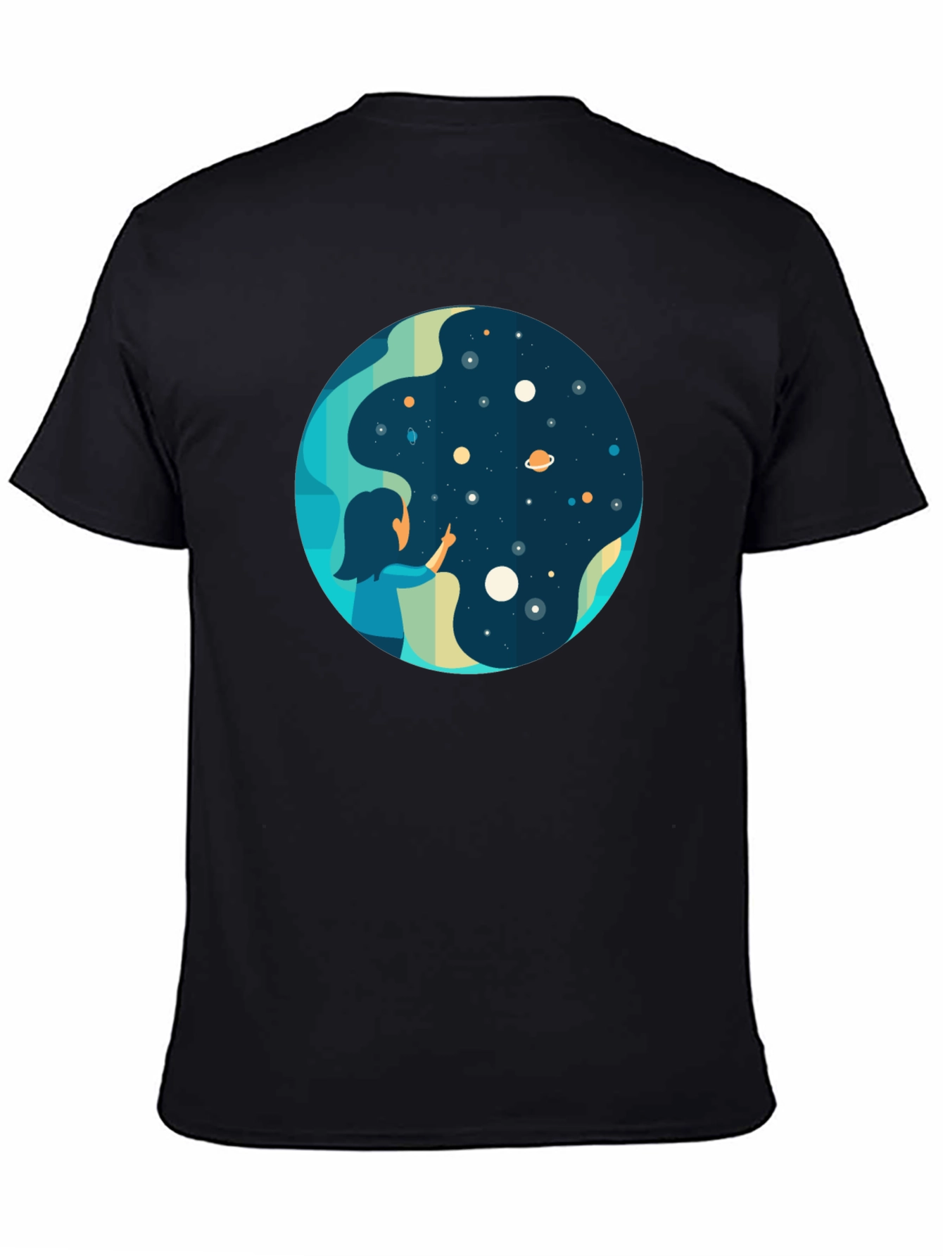Cosmic Dreamer Black T-Shirt