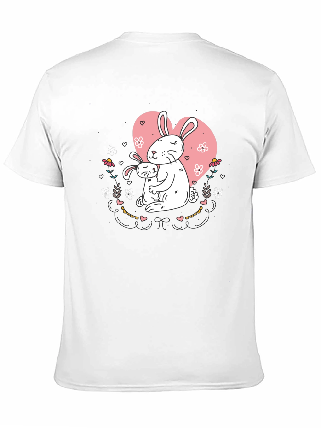 Bunny Love T-Shirt - Heart Graphic Tee