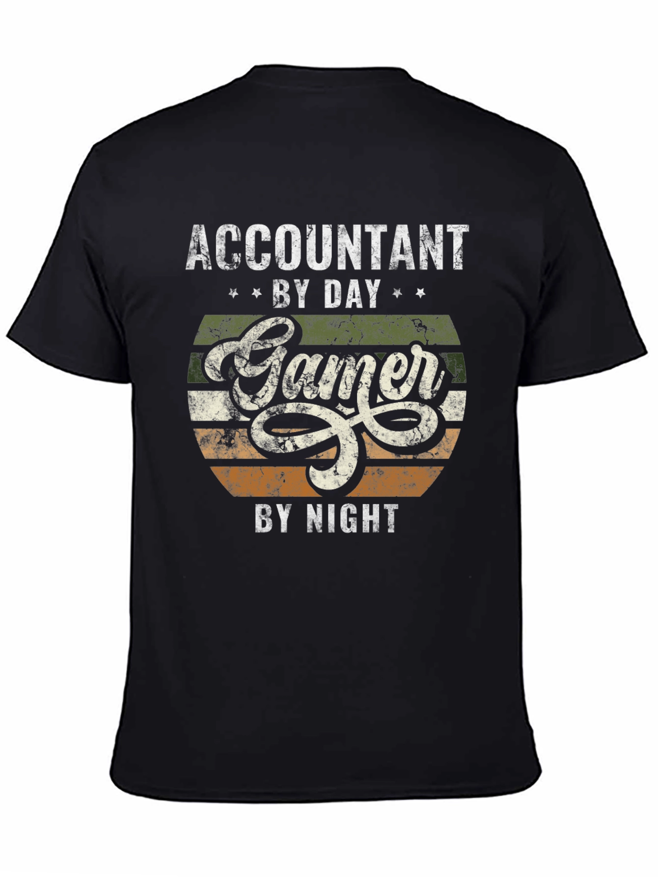 Accountant by Day Gamer by Night Graphic T-Shirt