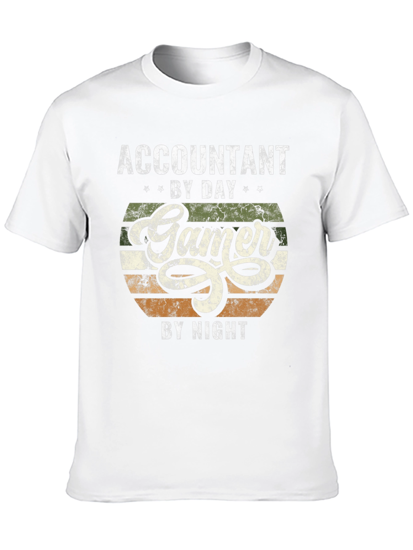 Accountant by Day Gamer by Night Graphic T-Shirt