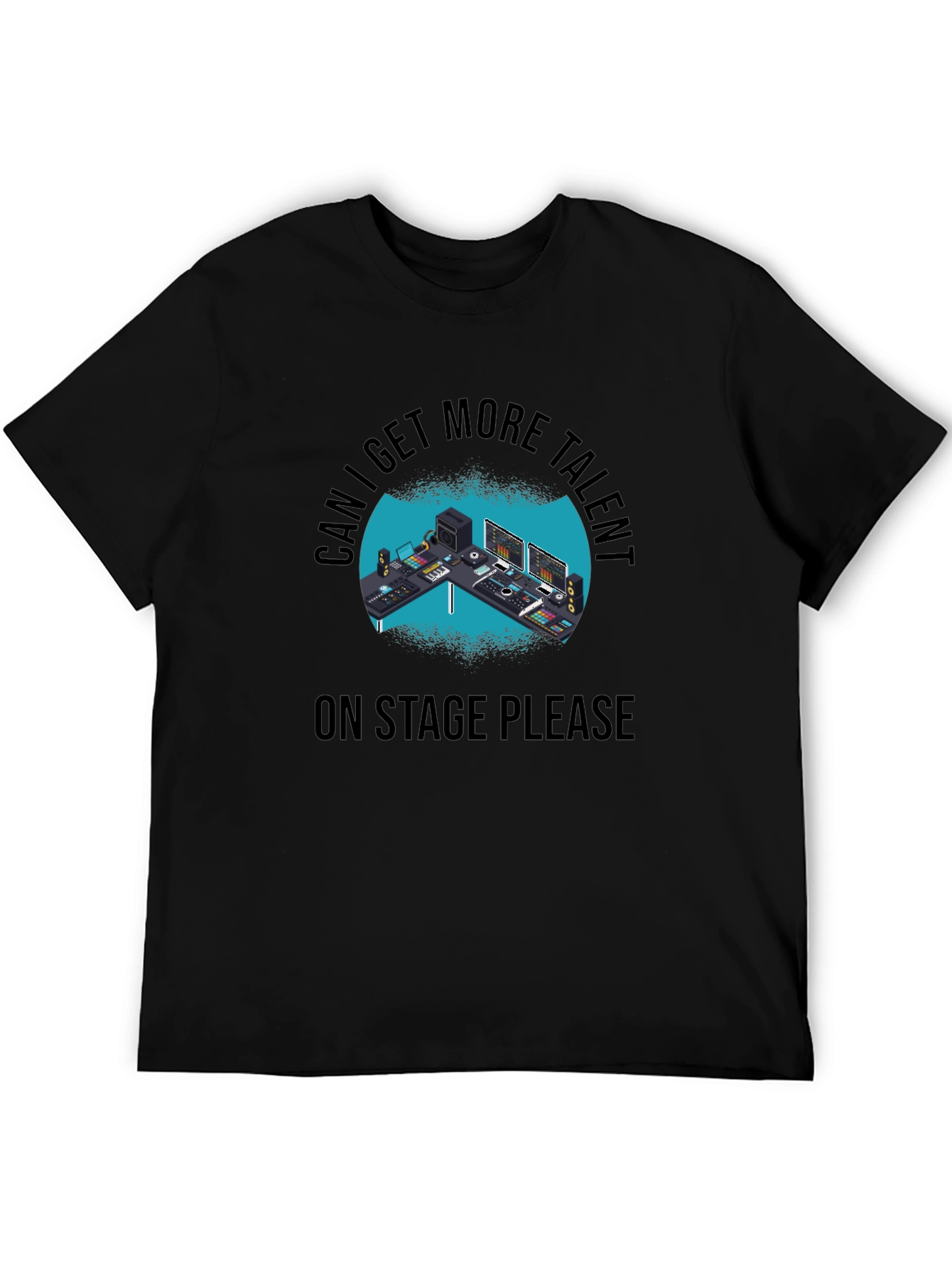 More Talent Please Black Graphic Tee