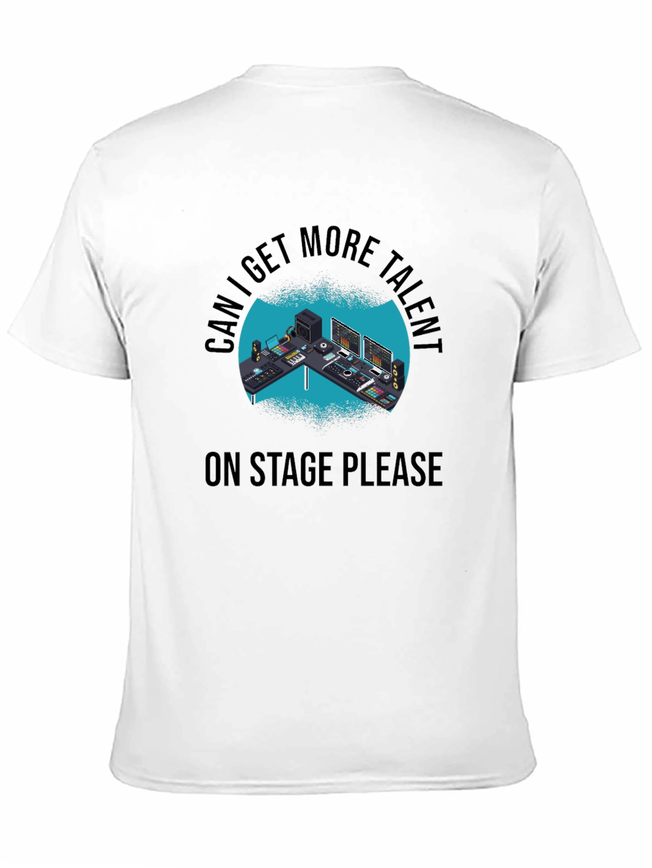 More Talent Please Black Graphic Tee