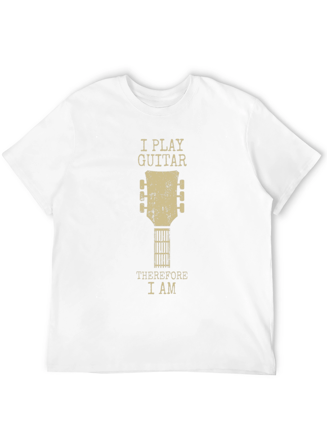 I Play Guitar Therefore I Am Graphic Tee