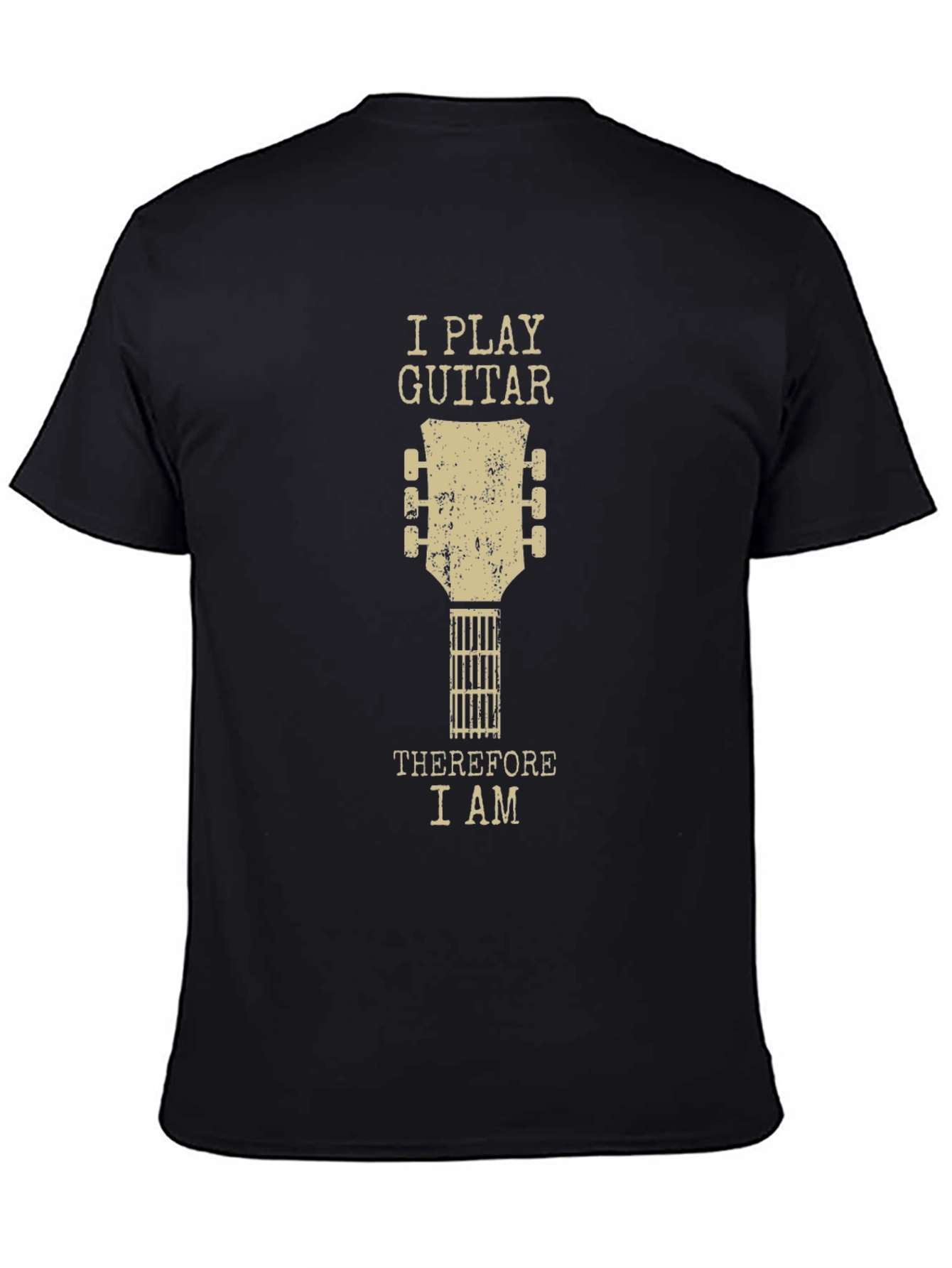 I Play Guitar Therefore I Am Graphic Tee